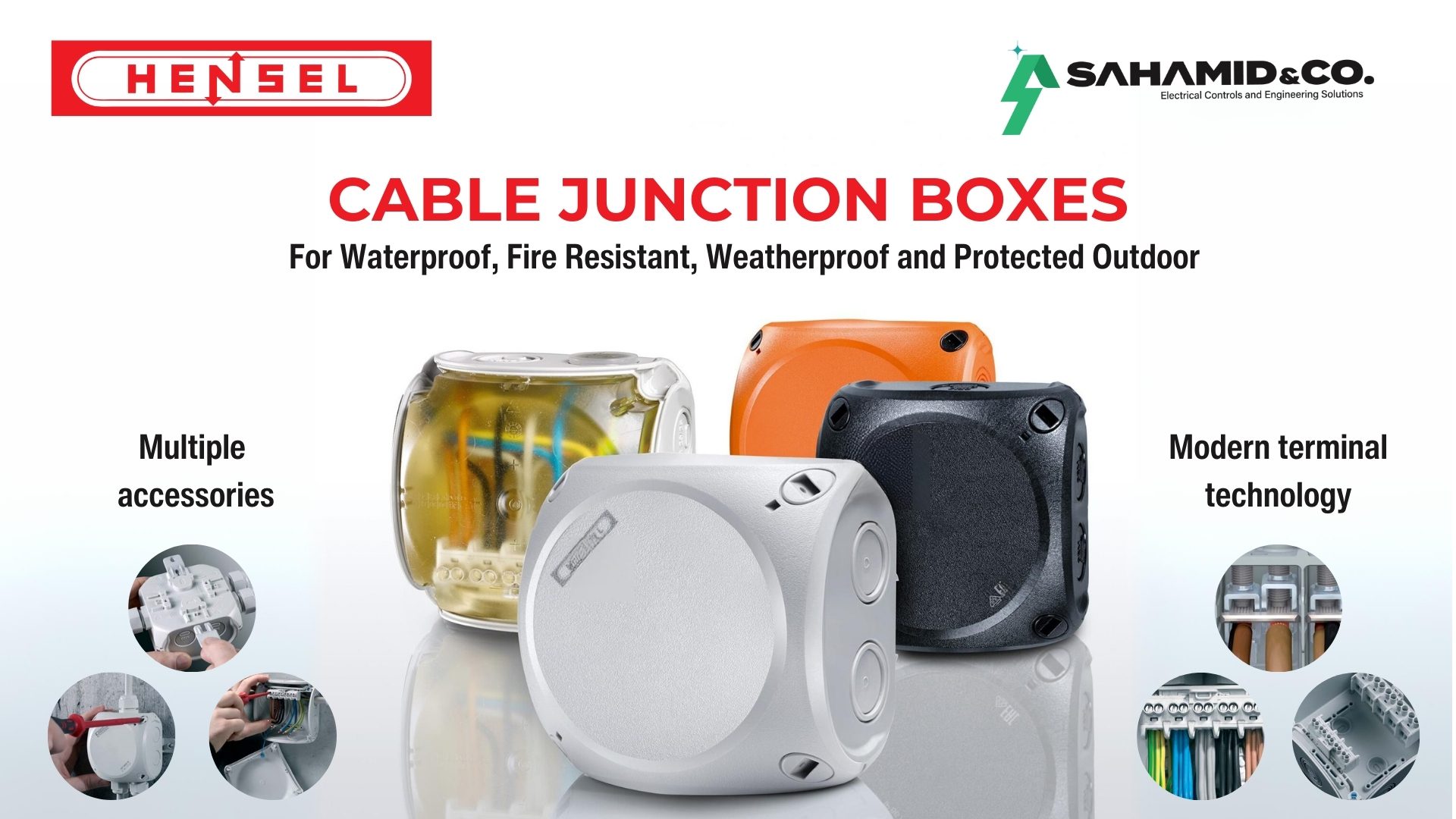 S. A. Hamid & Co. offers Hensel Junction Boxes in Pakistan