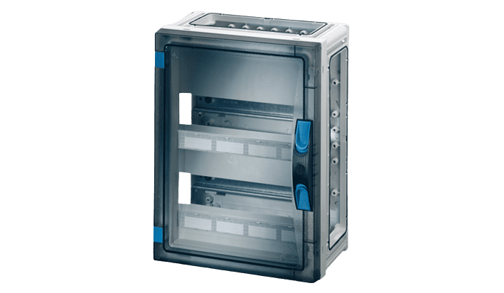 DIN rail mounted devices for miniature CB by Hensel